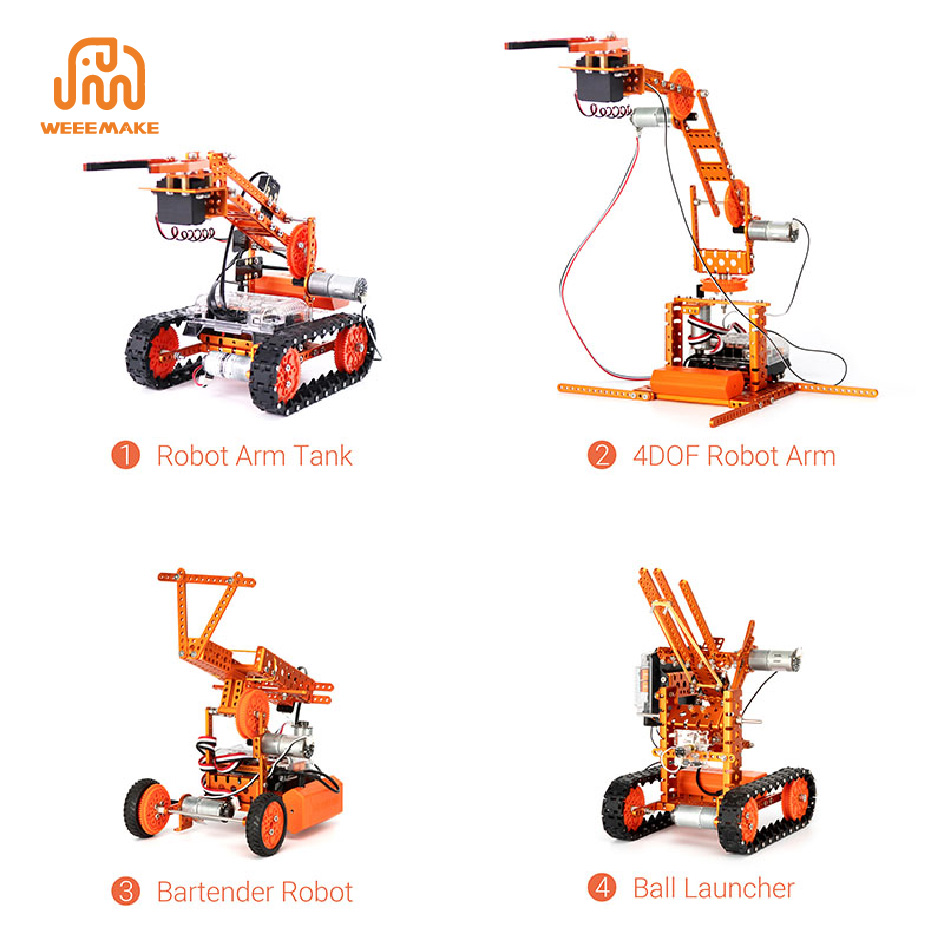 12-in-1 WeeeBot RobotStorm STEAM Robot Kit