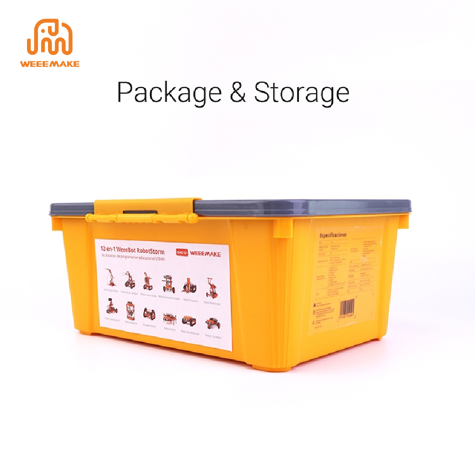 12-in-1 WeeeBot RobotStorm STEAM Robot Kit