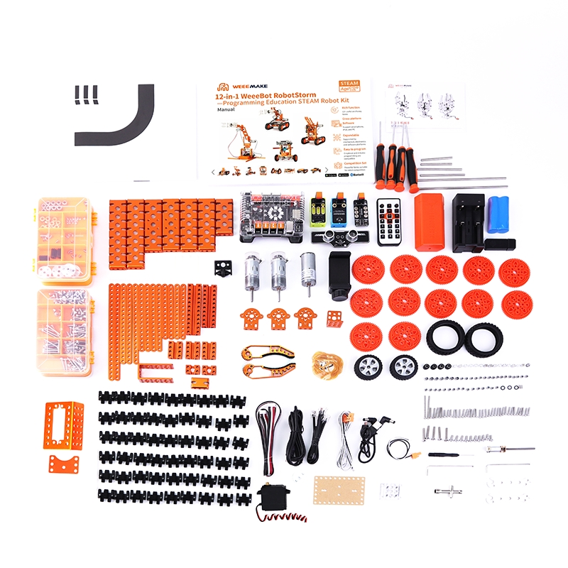 12 in 1 WeeeBot RobotStorm STEAM Robot Kit