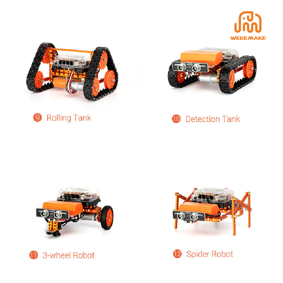 12-in-1 WeeeBot RobotStorm STEAM Robot Kit