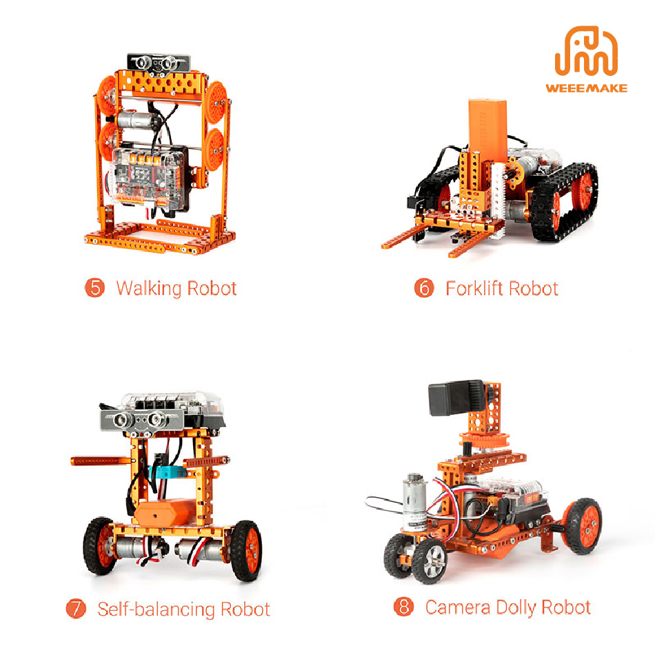 12-in-1 WeeeBot RobotStorm STEAM Robot Kit