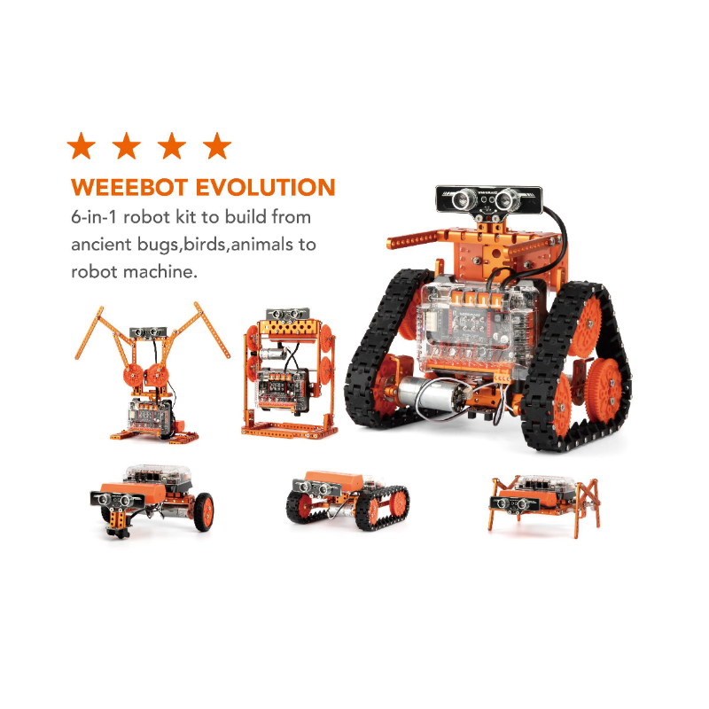 6 in 1 WeeeBot Evolution Robot Kit