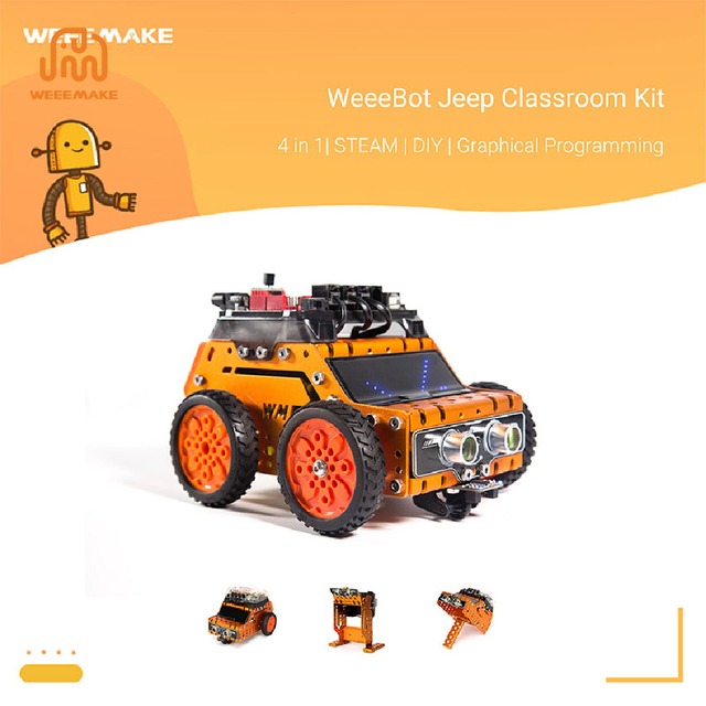 WeeeBot Jeep STEM Classroom Robot Kit