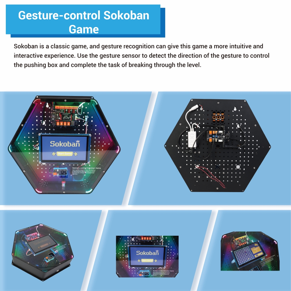 Gesture Control Sokoban Game